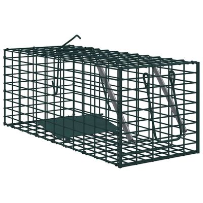 vidaXL Pasca na zvieratá Zelená 31 x 13 x 12 cm Oceľ