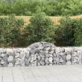 vidaXL Oblúkový gabionový kôš 3 ks 200x50x60/80 cm pozinkované železo