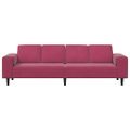 vidaXL Pohovka do obývačky Víno červené 250 x 77 x 76 cm