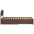 vidaXL Rám postele so zásuvkou Hnedý dub 70 x 190 cm Kompozitné drevo
