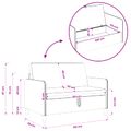 vidaXL Sofa s úložným priestorom Ružová 122 x 78 x 87 cm Polyester