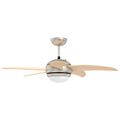 vidaXL Stropný ventilátor s osvetlením a diaľkovým ovládaním Ø 110 cm