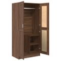vidaXL Šatník hnedý dub 82,5x51,5x180 cm spracované drevo