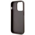 Guess Case for iPhone 14 Pro Max 6.7" GUHMP14XP4RPSW Brown Hard Case Magsafe 4G Printed Stripes