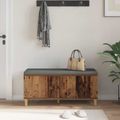 vidaXL Predsieňová lavica s vankúšom Staré drevo 100 x 38 x 46 cm