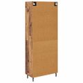 vidaXL Highboard 2 ks Staré drevo 69,5 x 34 x 180 cm Kompozitné drevo