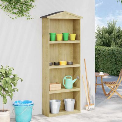 vidaXL Záhradná kôlňa na náradie 87x33x222 cm impregnovaná borovica