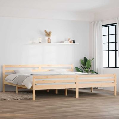 vidaXL Posteľný rám bez matraca, drevený masív 200x200 cm