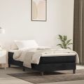 vidaXL Posteľný rám s boxspringom čierny 100x200 cm zamat