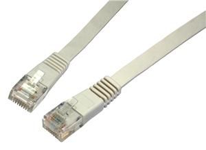 Solarix - patch kabel plochý CAT5E UTP LSOH 10m šedý