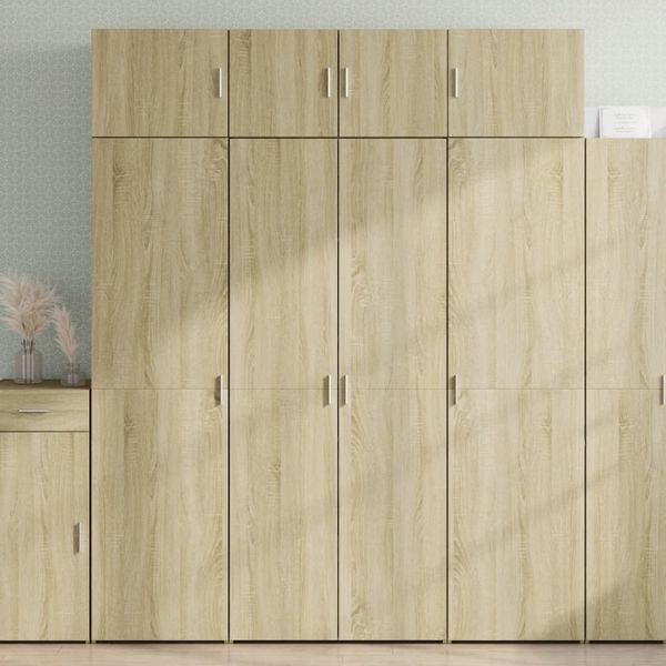 vidaXL Vysoká skrinka dub sonoma 80x42,5x185 cm kompozitné drevo