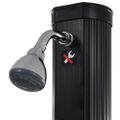vidaXL Skladacia solárna sprcha, čierna 214 cm 23 l