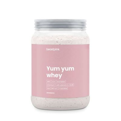 Yum Yum Whey - BeastPink + darček, jahoda, 500 g
