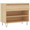 vidaXL Botník dub sonoma 70x36x60 cm spracované drevo