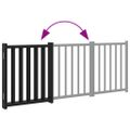 vidaXL Brána pre psa skladacia 3 panely 150 cm masívne jedľové drevo