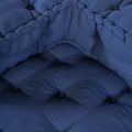 vidaXL Modulová pohovka 2 ks Látka Indigo 140 x 70 x 56 cm