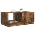 vidaXL Konferenčný stolík Dymový dub 90 x 50 x 37 cm Kompozitné drevo