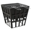 vidaXL 2 v 1 ohnisko a grilom 34x34x48 cm oceľ