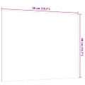 vidaXL Nástenná magnetická tabuľa biela 50x40 cm tvrdené sklo