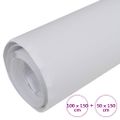 vidaXL Fólia na automobily matná biela 100x150 cm