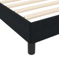 vidaXL Posteľ s pružinovým rámom s matracmi Čierna 160 x 220 cm látka
