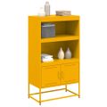 vidaXL Vysoká skrinka horčicovožltá 68,5x38,5x123,5 cm oceľ