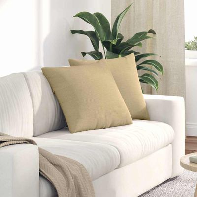 vidaXL Vankúše na pohovku 2 pcs Šedá zelená 50 x 50 cm