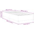 vidaXL Posteľ s pružinovým rámom Šedá zelená 80 x 200 cm