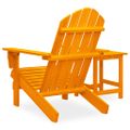 vidaXL Záhradná stolička Adirondack so stolíkom jedľový masív oranžová