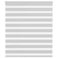 vidaXL Zebra roleta svetlosivá 125x100cm šírka látky 120,9cm polyester