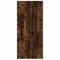 vidaXL Botník dymový dub 80x35,5x180 cm spracované drevo