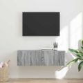 vidaXL TV nástenná skriňa Nástenný Sivý Sonoma 98 x 31 x 29,5 cm