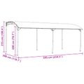 vidaXL Altánok 6 x 3 x 2,55 m Zelená