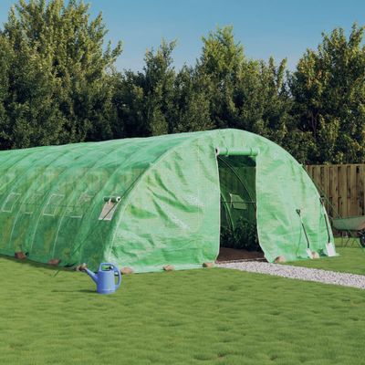 vidaXL Fóliovník s oceľovým rámom zelený 50 m² 10x5x2,3 m