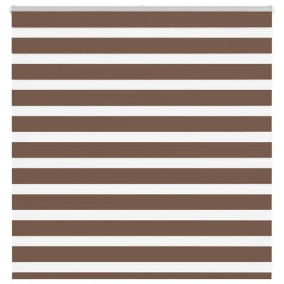 vidaXL Zebra roleta hnedá 150x100 cm šírka látky 145,9 cm polyester
