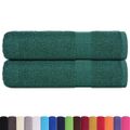 vidaXL Sprchové osušky FROGN 2 ks zelené 70x140 cm 360 g/m²