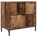 vidaXL Nočný stolík Staré drevo 63.5 x 36 x 61 cm Kompozitné drevo