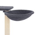 vidaXL Škrabadlo pre mačky so stĺpikmi tmavosivé 82 cm