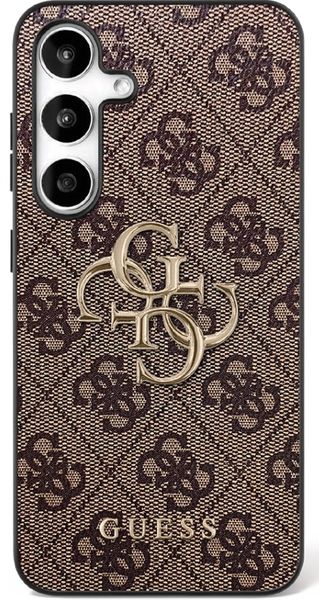 Puzdro Guess pre Samsung Galaxy S25 FEHC PU KOŽA 4G KOVOVÉ LOGO hnedá