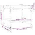 vidaXL Konferenčný stolík dub sonoma 49,5x49,5x45 cm kompozitné drevo