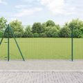 vidaXL Plotový stĺp s betónovým podstavcom 7 ks Zelená