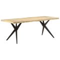 vidaXL Jedálenský stôl 200x90x76 cm surový mangovníkový masív