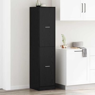 vidaXL Lekárenský kabinet Čierny dub 40 x 41 x 174.5 cm