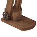 vidaXL Stolová lampa 25 W starožitná mosadzná 23x13x52 cm E27