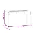vidaXL Záhradná lavica medovohnedá 80x44x45 cm masívna borovica
