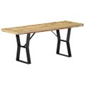 vidaXL Lavička 110 cm, recyklovaný masív