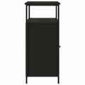 vidaXL Komoda čierna 100x35x80 cm kompozitné drevo