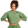 Dámske tričko Cropped Serenity Olivine - BeastPink, veľkosť L, veľkosť oblečenia L