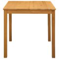 vidaXL Jedálenský stôl 75 x 75 x 75,5 cm Masívne dubové drevo Prírodná