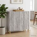 vidaXL Servírovacia skriňa Sivý Sonoma 89 x 34,5 x 80 cm